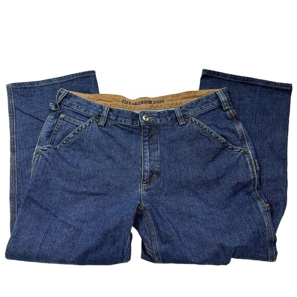 DULUTH TRADING CO. MEN'S SIZE 38X30 FLEX BALLROOM RELAXED FIT CARPENTER JEANS - Picture 3 of 9